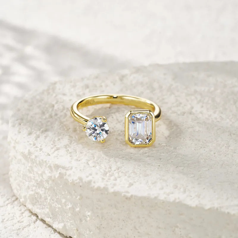 Gold Plated S925 Pillow Cut Ring — image 2