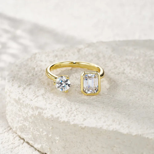 Gold Plated S925 Pillow Cut Ring — image 2