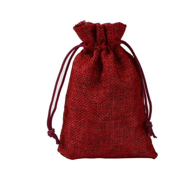 Linen Drawstring Jewelry Pouch — image 2