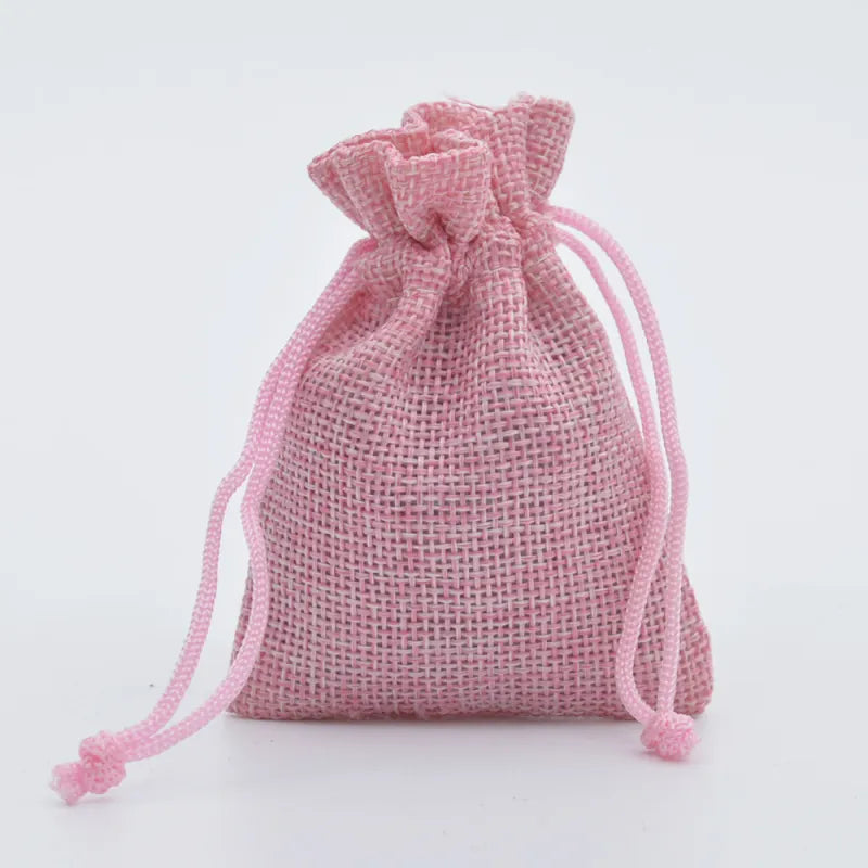 Linen Drawstring Jewelry Pouch — image 1
