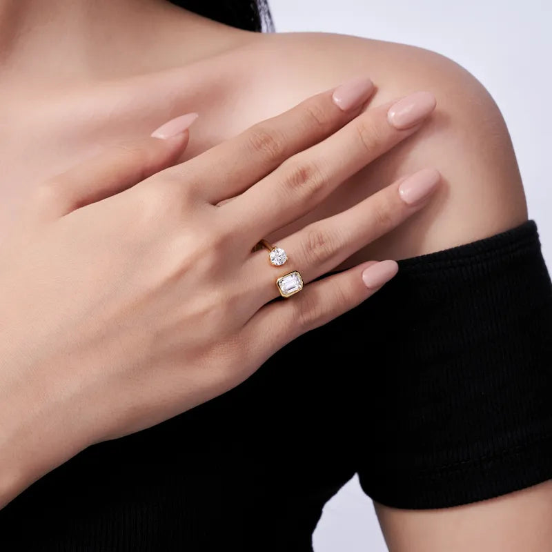 Gold Plated S925 Pillow Cut Ring — image 3