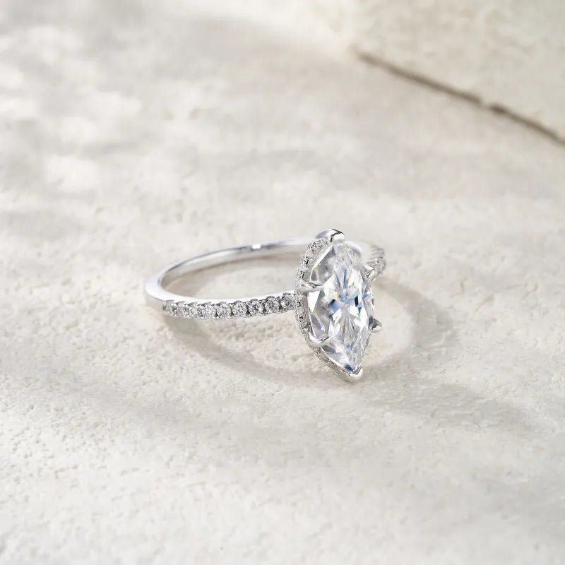 Platinum Plated S925 Oval Stone Ring — image 3
