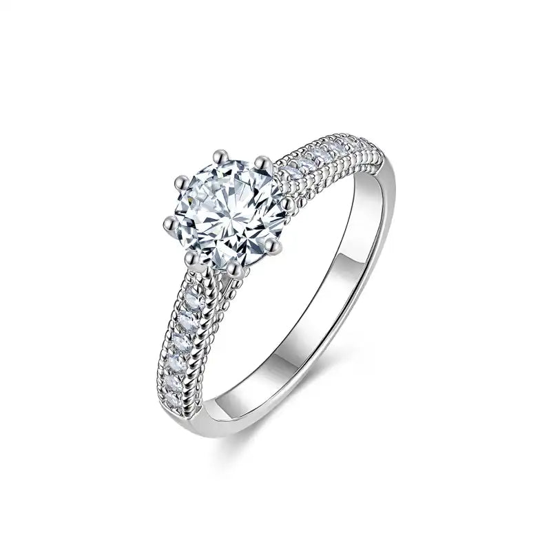 Platinum Plated S925 One Carat Ring — image 6
