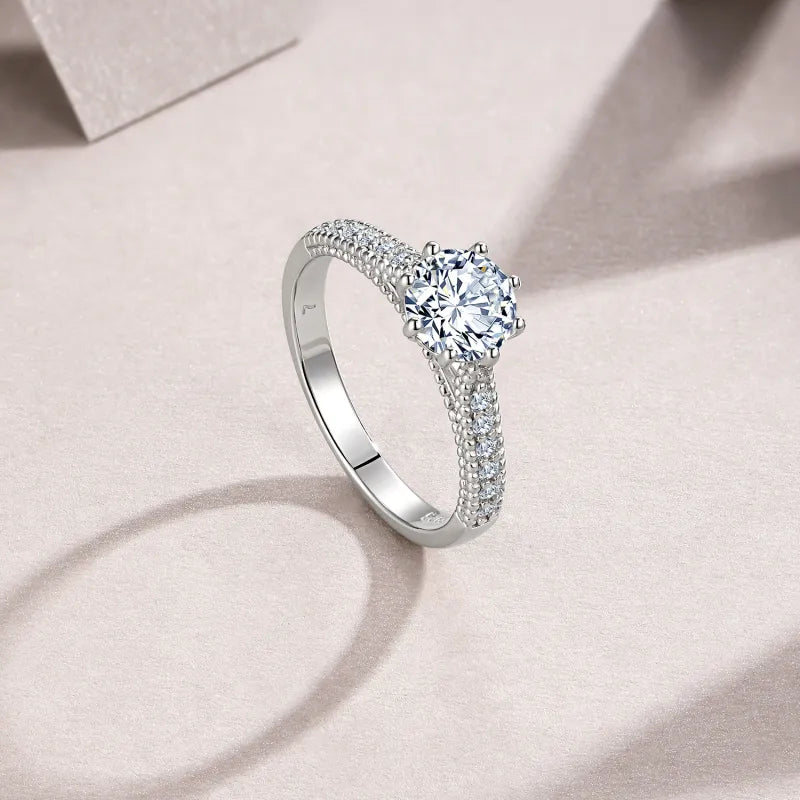 Platinum Plated S925 One Carat Ring — image 5