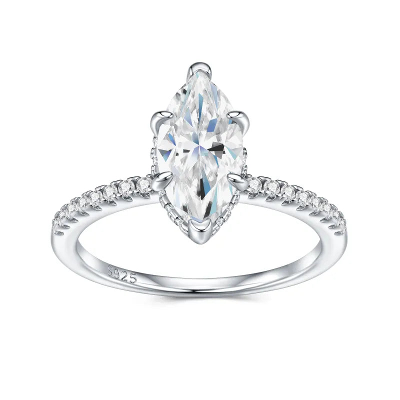 Platinum Plated S925 Oval Stone Ring — image 5